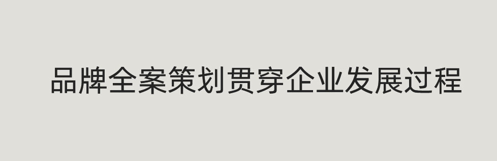 青島品牌全案策劃貫穿企業(yè)發(fā)展過(guò)程