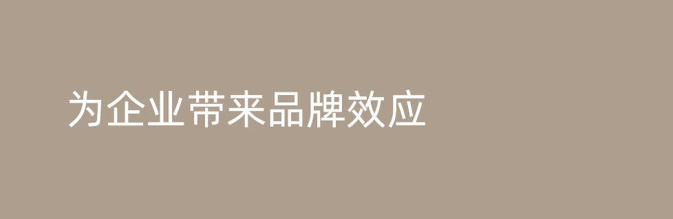 品牌設(shè)計(jì)公司為企業(yè)帶來(lái)的是品牌效應(yīng)